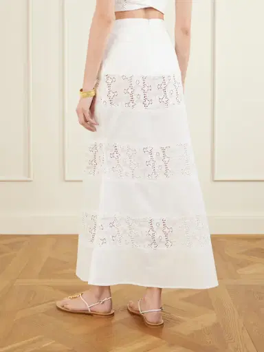 DESTREE Noemi Embroidered Cotton Skirt | Thumbnail 3 DESTREE Noemi Embroidered Cotton Skirt | Thumbnail 3