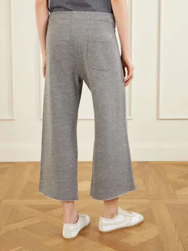 Nili Lotan Kiki Cropped Jersey Track Pants | Thumbnail 3 Nili Lotan Kiki Cropped Jersey Track Pants | Thumbnail 3