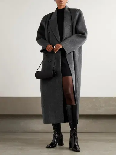 The Frankie Shop Gaia Double-breasted Wool-blend Coat | Thumbnail 2 The Frankie Shop Gaia Double-breasted Wool-blend Coat | Thumbnail 2