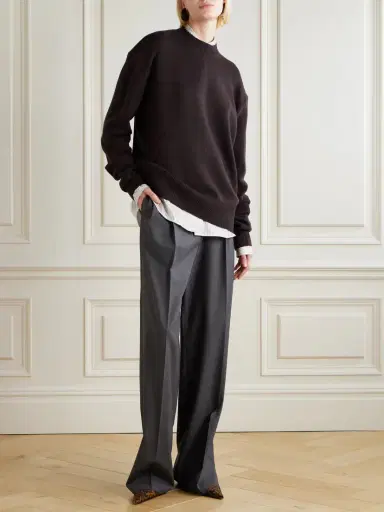 The Frankie Shop Rafaela Oversized Wool And Cashmere-blend Sweater | Thumbnail 2 The Frankie Shop Rafaela Oversized Wool And Cashmere-blend Sweater | Thumbnail 2
