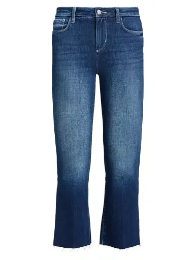 L'Agence Women's Kendra High-Rise Crop Flare Jeans - Delany - Size 27 | Thumbnail 1 L'Agence Women's Kendra High-Rise Crop Flare Jeans - Delany - Size 27 | Thumbnail 1