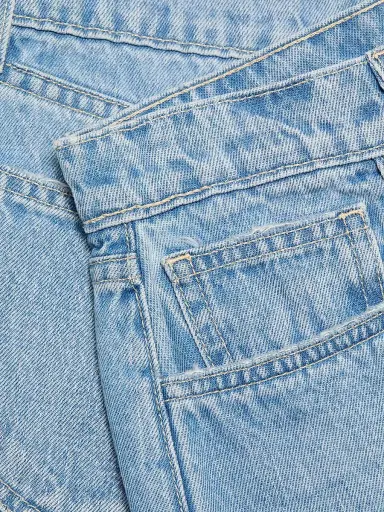 L'AGENCE Women's Clark Denim High-Rise Shorts - Bellflower Destruct | Thumbnail 7 L'AGENCE Women's Clark Denim High-Rise Shorts - Bellflower Destruct | Thumbnail 7