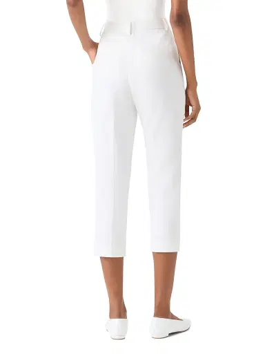 Akris Women's Flavi Slim-Fit Capri Pants - Ecru - Size 16 | Thumbnail 6 Akris Women's Flavi Slim-Fit Capri Pants - Ecru - Size 16 | Thumbnail 6