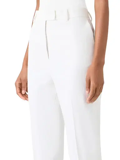 Akris Women's Flavi Slim-Fit Capri Pants - Ecru - Size 16 | Thumbnail 7 Akris Women's Flavi Slim-Fit Capri Pants - Ecru - Size 16 | Thumbnail 7