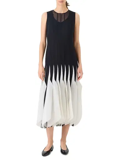 Akris Women's High Plains Silk Organza Midi-Dress | Thumbnail 2 Akris Women's High Plains Silk Organza Midi-Dress | Thumbnail 2