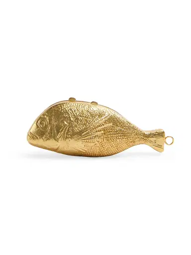 Simkhai Women's Splash Fish-Shaped Minaudière - Gold | Thumbnail 1 Simkhai Women's Splash Fish-Shaped Minaudière - Gold | Thumbnail 1