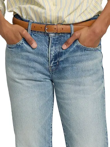 Moussy Vintage Women's Deland Slim Straight-Leg Jeans - Light Blue | Thumbnail 6 Moussy Vintage Women's Deland Slim Straight-Leg Jeans - Light Blue | Thumbnail 6