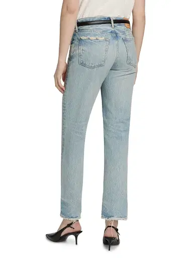 Moussy Vintage Women's Wildwood Low-Rise Straight-Leg Jeans - Light Blue | Thumbnail 5 Moussy Vintage Women's Wildwood Low-Rise Straight-Leg Jeans - Light Blue | Thumbnail 5