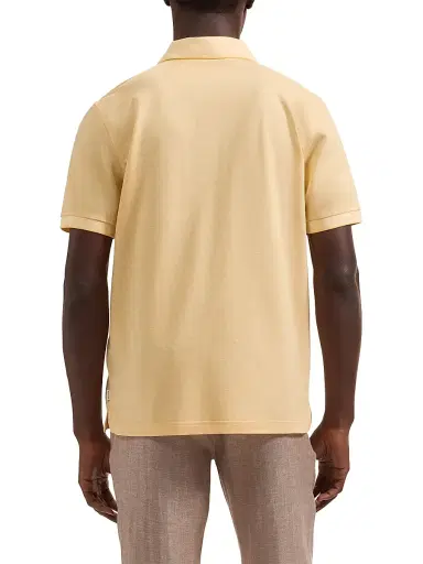 Bugatchi Men's Johnny Collar Polo Shirt - Jojoba - Size Small | Thumbnail 4 Bugatchi Men's Johnny Collar Polo Shirt - Jojoba - Size Small | Thumbnail 4