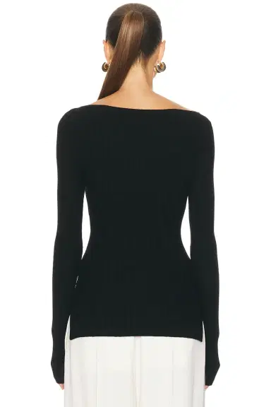 EAVES Nichole Rib Knit Long Sleeve | Thumbnail 5 EAVES Nichole Rib Knit Long Sleeve | Thumbnail 5