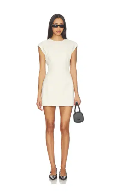 EAVES Irene Classic Suiting Sculpted Mini Dress | Thumbnail 2 EAVES Irene Classic Suiting Sculpted Mini Dress | Thumbnail 2