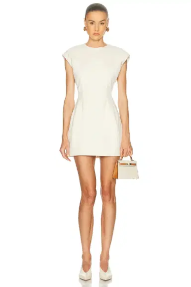 EAVES Irene Classic Suiting Sculpted Mini Dress | Thumbnail 3 EAVES Irene Classic Suiting Sculpted Mini Dress | Thumbnail 3