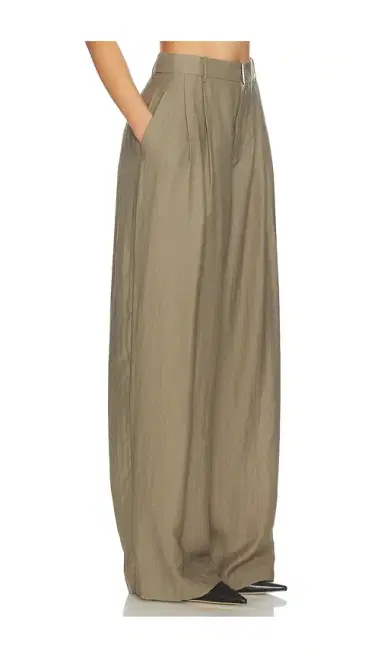 Mother of All Hedi Mid Waist Tailored Linen Pant | Thumbnail 2 Mother of All Hedi Mid Waist Tailored Linen Pant | Thumbnail 2