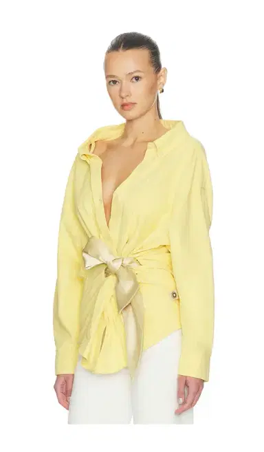 AREA Satin Knot Oxford Shirt | Thumbnail 2 AREA Satin Knot Oxford Shirt | Thumbnail 2