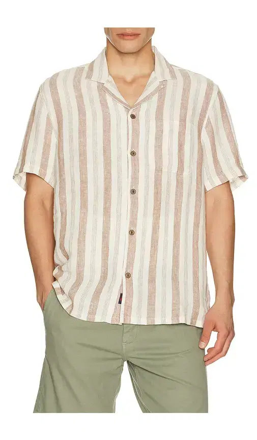 Short Sleeve Palma Linen Camp Shirt Short Sleeve Palma Linen Camp Shirt