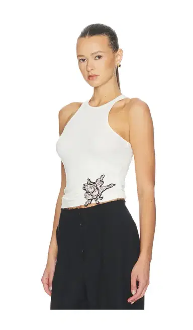 Mother of All Ribbed Sunrose Tank Top | Thumbnail 2 Mother of All Ribbed Sunrose Tank Top | Thumbnail 2