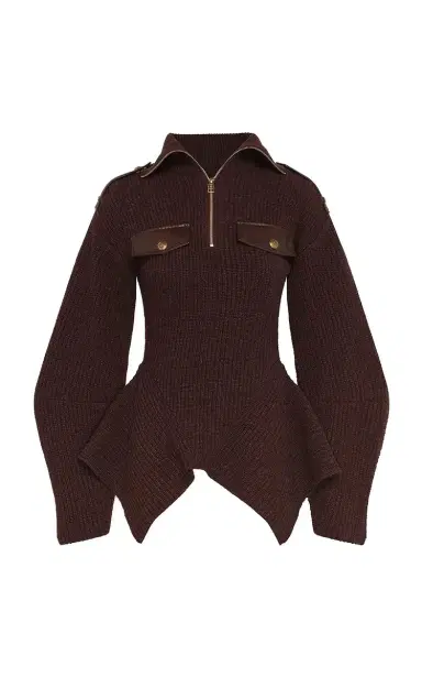 Zimmermann Valiant Utility Wool-Blend Sweater | Thumbnail 1 Zimmermann Valiant Utility Wool-Blend Sweater | Thumbnail 1