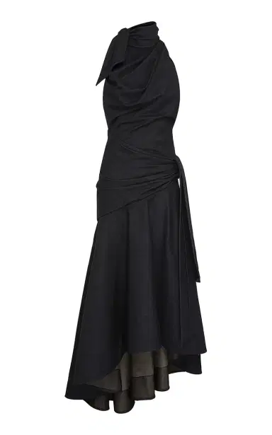 Zimmermann Valiant Draped Denim Midi Dress | Thumbnail 1 Zimmermann Valiant Draped Denim Midi Dress | Thumbnail 1