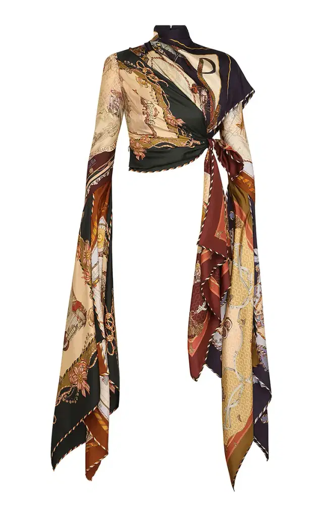 Valiant Scarf Silk Top Valiant Scarf Silk Top