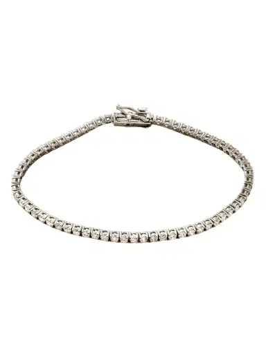 Sydney Evan 14-karat White Gold Diamond Tennis Bracelet | Thumbnail 1 Sydney Evan 14-karat White Gold Diamond Tennis Bracelet | Thumbnail 1