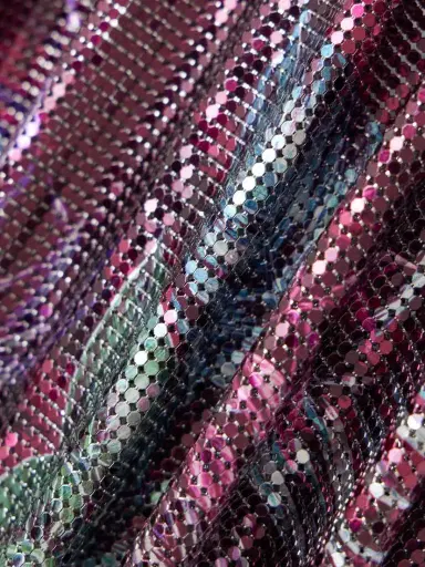 Rabanne Printed Pleated Chainmail Shorts | Thumbnail 5 Rabanne Printed Pleated Chainmail Shorts | Thumbnail 5