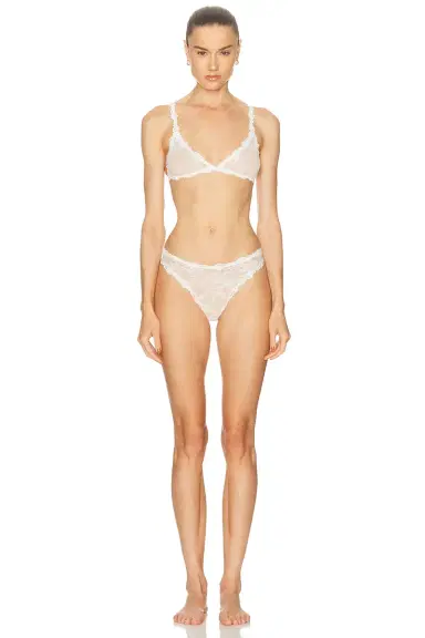 Skims Stretch Lace Dipped Thong | Thumbnail 4 Skims Stretch Lace Dipped Thong | Thumbnail 4