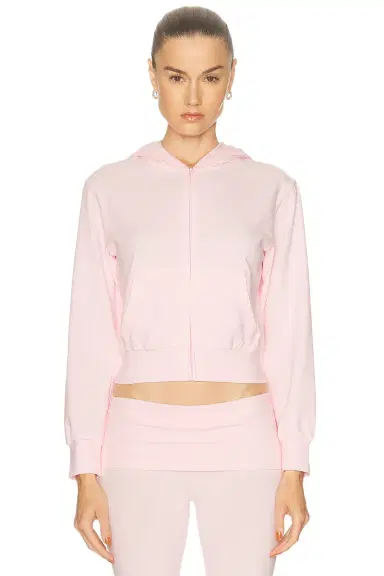 Skims Cotton Jersey Zip Up Slim Hoodie | Thumbnail 1 Skims Cotton Jersey Zip Up Slim Hoodie | Thumbnail 1