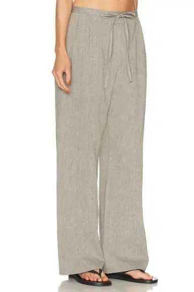 Loulou de Saison Clark Loose Fit Elastic Waist Pant | Thumbnail 2 Loulou de Saison Clark Loose Fit Elastic Waist Pant | Thumbnail 2