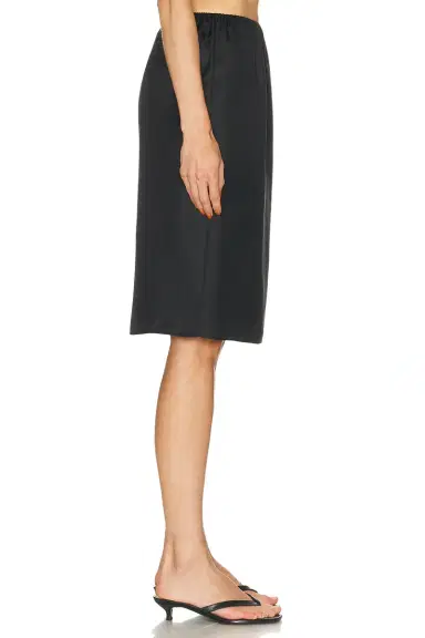 Loulou de Saison Vasali Straight Knee Length Elastic Waist Skirt | Thumbnail 3 Loulou de Saison Vasali Straight Knee Length Elastic Waist Skirt | Thumbnail 3