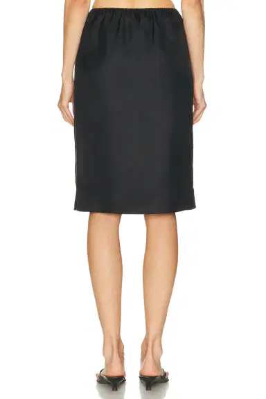Loulou de Saison Vasali Straight Knee Length Elastic Waist Skirt | Thumbnail 4 Loulou de Saison Vasali Straight Knee Length Elastic Waist Skirt | Thumbnail 4