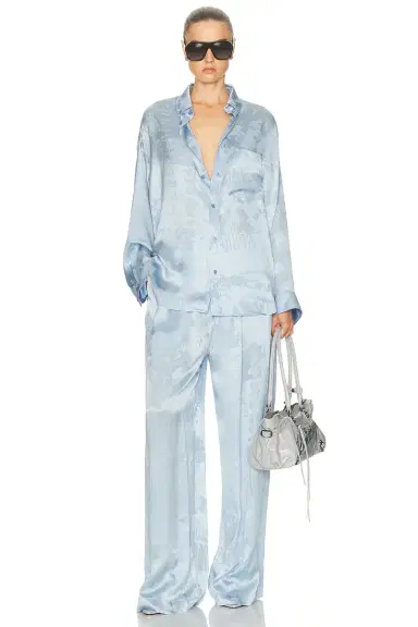 Balenciaga Long Sleeve Cocoon Shirt | Thumbnail 4 Balenciaga Long Sleeve Cocoon Shirt | Thumbnail 4