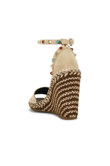 Valentino Garavani Rockstud Wedge Espadrille | Thumbnail 3 Valentino Garavani Rockstud Wedge Espadrille | Thumbnail 3