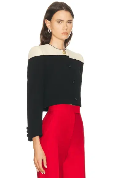 Valentino Wool Crepe Jacket | Thumbnail 2 Valentino Wool Crepe Jacket | Thumbnail 2