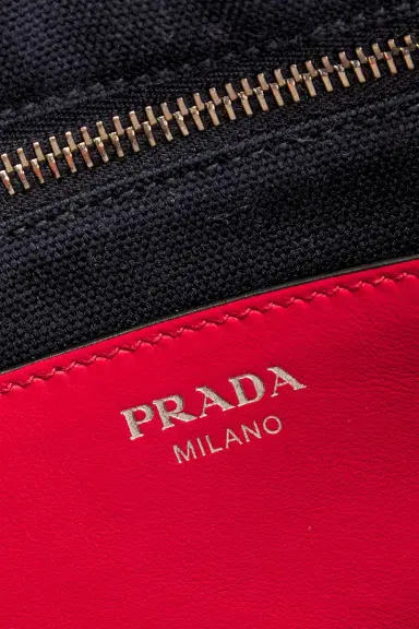 FWRD Renew Prada Studded Denim Canapa Tote Bag | Thumbnail 7 FWRD Renew Prada Studded Denim Canapa Tote Bag | Thumbnail 7