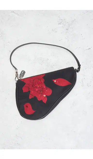 Dior Satin Embroidered Limited Edition Mini Saddle Bag | Thumbnail 2 Dior Satin Embroidered Limited Edition Mini Saddle Bag | Thumbnail 2