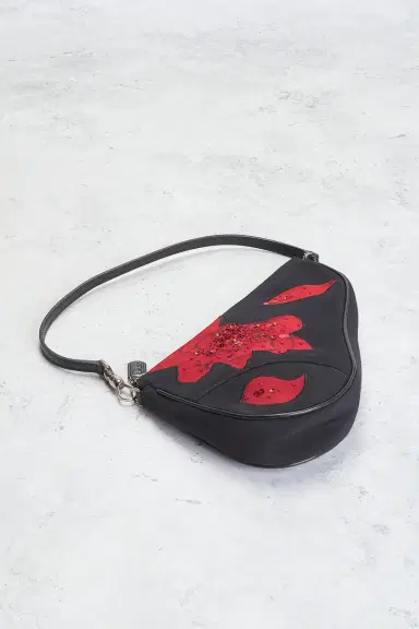 Dior Satin Embroidered Limited Edition Mini Saddle Bag | Thumbnail 6 Dior Satin Embroidered Limited Edition Mini Saddle Bag | Thumbnail 6