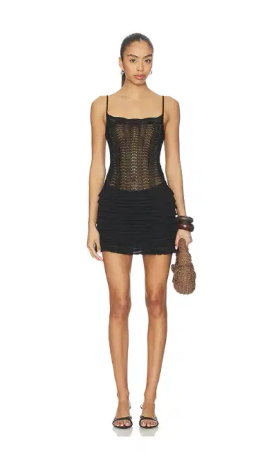 Lovers and Friends Oliviyah Wavy Knit Mini Dress | Thumbnail 1 Lovers and Friends Oliviyah Wavy Knit Mini Dress | Thumbnail 1