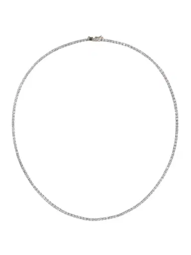 Sydney Evan 14-karat White Gold Diamond Tennis Necklace | Thumbnail 1 Sydney Evan 14-karat White Gold Diamond Tennis Necklace | Thumbnail 1