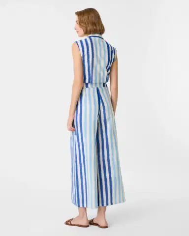 Emporio Sirenuse Adele Trousers in Ikat Stripes | Thumbnail 3 Emporio Sirenuse Adele Trousers in Ikat Stripes | Thumbnail 3