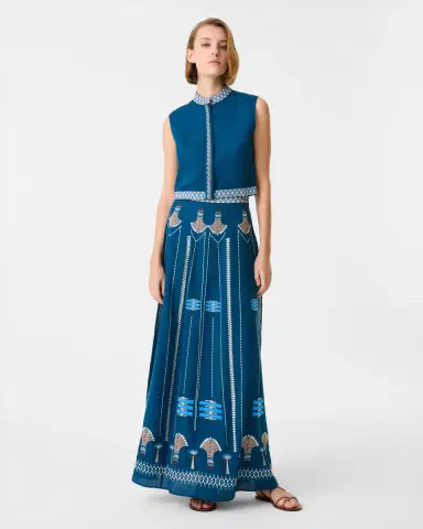Emporio Sirenuse Andorra Top with Ballerina Embroidery | Thumbnail 9 Emporio Sirenuse Andorra Top with Ballerina Embroidery | Thumbnail 9