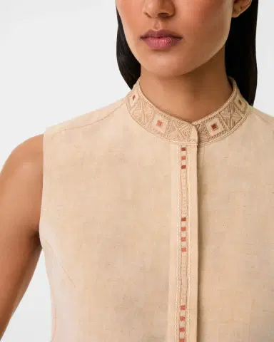 Emporio Sirenuse Andorra Top with Meridiana Embroidery | Thumbnail 10 Emporio Sirenuse Andorra Top with Meridiana Embroidery | Thumbnail 10