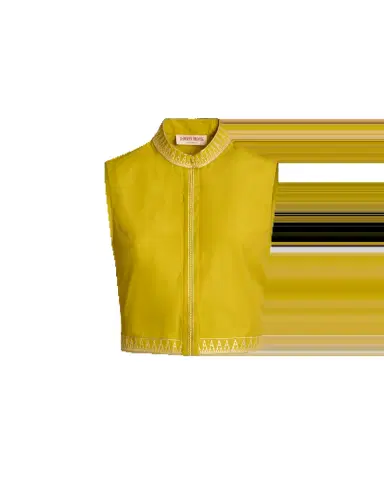 Emporio Sirenuse Andorra Top with Papyrus Embroidery | Thumbnail 5 Emporio Sirenuse Andorra Top with Papyrus Embroidery | Thumbnail 5