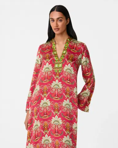 Emporio Sirenuse Jenna Caftan in River Valley Print | Thumbnail 3 Emporio Sirenuse Jenna Caftan in River Valley Print | Thumbnail 3