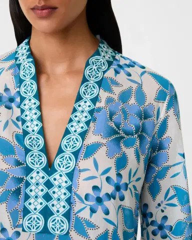 Emporio Sirenuse Jenna Caftan in Eastern Dream Print | Thumbnail 2 Emporio Sirenuse Jenna Caftan in Eastern Dream Print | Thumbnail 2