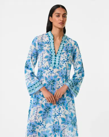 Emporio Sirenuse Jenna Caftan in Eastern Dream Print | Thumbnail 3 Emporio Sirenuse Jenna Caftan in Eastern Dream Print | Thumbnail 3