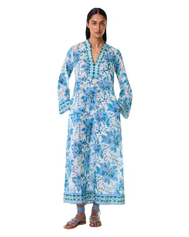 Emporio Sirenuse Jenna Caftan in Eastern Dream Print | Thumbnail 1 Emporio Sirenuse Jenna Caftan in Eastern Dream Print | Thumbnail 1
