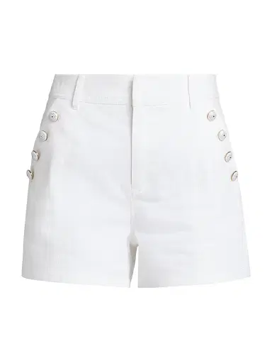 Cinq à Sept Women's Susie Button-Pocket Denim Shorts | Thumbnail 1 Cinq à Sept Women's Susie Button-Pocket Denim Shorts | Thumbnail 1