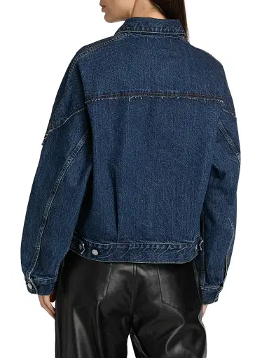 Moussy Vintage Women's Whitman Denim Western Jacket - Blue | Thumbnail 5 Moussy Vintage Women's Whitman Denim Western Jacket - Blue | Thumbnail 5