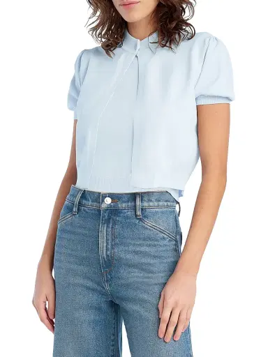 Favorite Daughter Women's The Cecilia One-Button Cardigan - Sky Blue - Size XS | Thumbnail 3 Favorite Daughter Women's The Cecilia One-Button Cardigan - Sky Blue - Size XS | Thumbnail 3