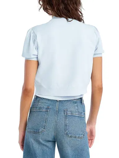 Favorite Daughter Women's The Cecilia One-Button Cardigan - Sky Blue - Size XS | Thumbnail 5 Favorite Daughter Women's The Cecilia One-Button Cardigan - Sky Blue - Size XS | Thumbnail 5